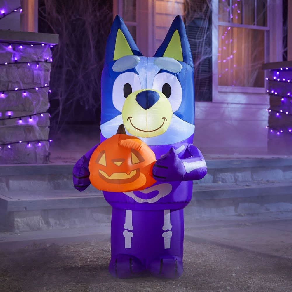 3.5 Ft Led Bluey As Skeleton Inflatable Airblown® I10