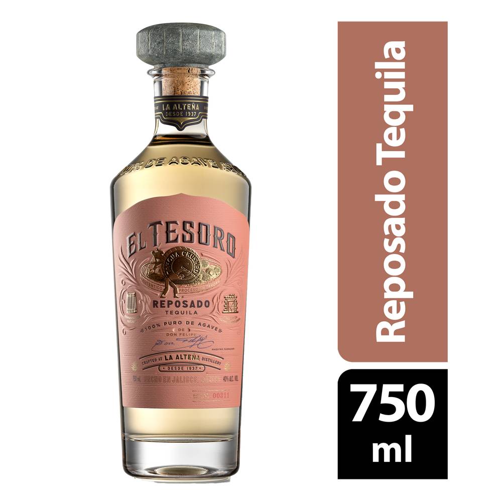 El Tesoro 100% Agave Reposado Tequila Liquor (750 ml)