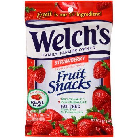 Welchs Fruit Snack Strawberry 5oz