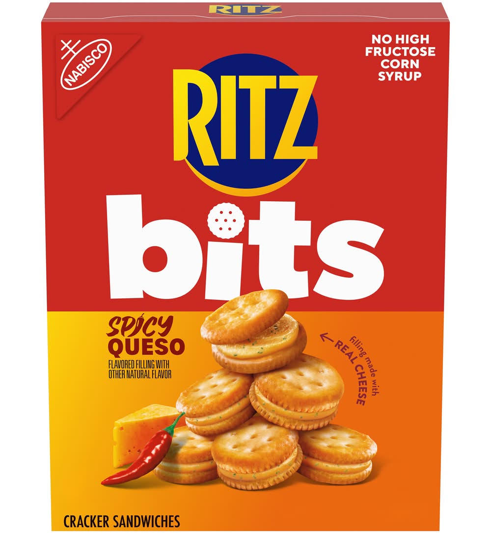 Ritz Nabisco Bits Cracker Sandwiches, Spicy Queso (8.8 oz)