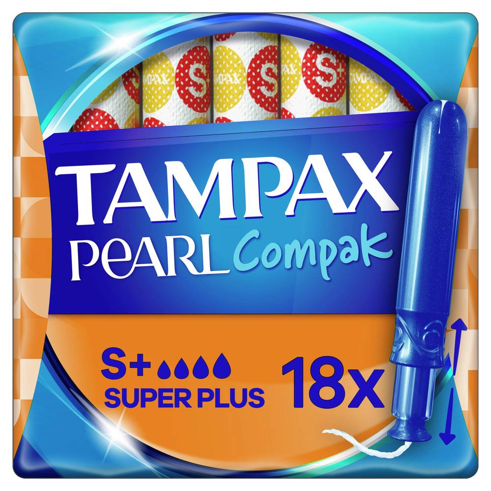 Tampax Pearl Compak Super Plus Tampons with Applicator x16