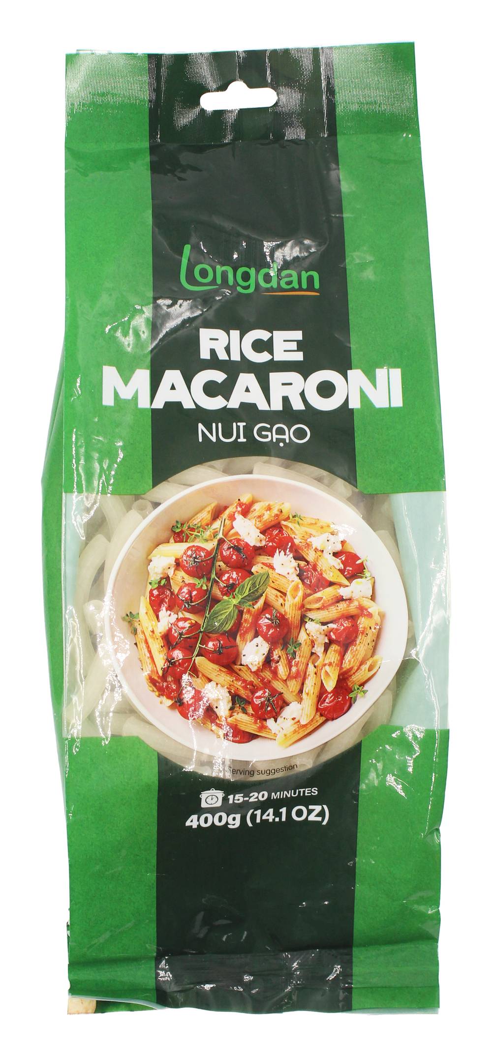 Longdan Rice Macaroni Big Tube (400g)