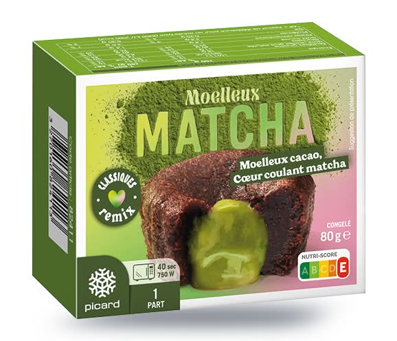 Moelleux chocolat coeur coulant matcha, 1 part