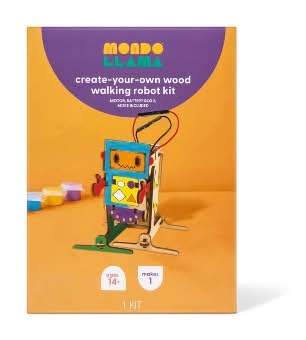 Mondo Llama Create-Your-Own Wood Walking Robot Kit