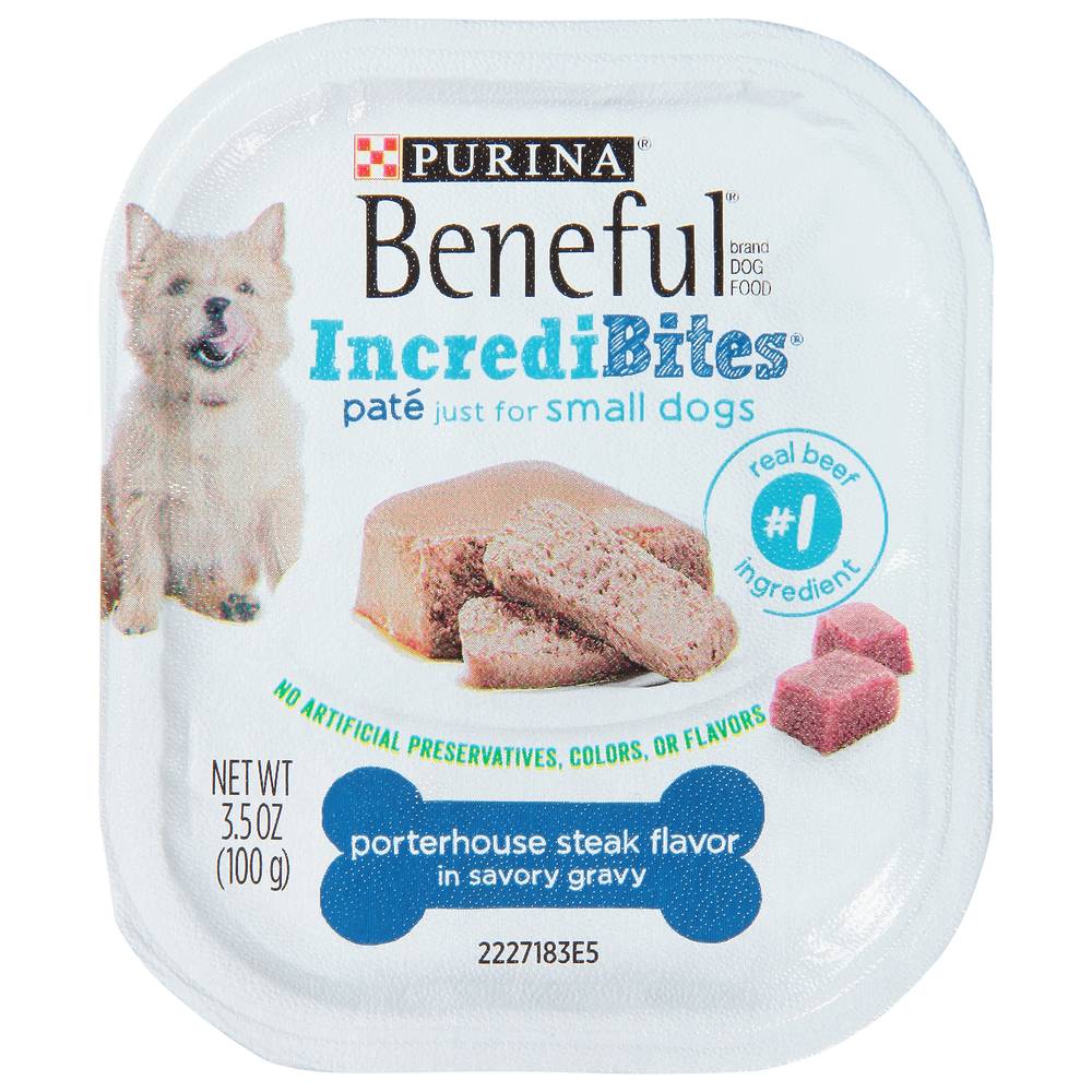 Purina Beneful Incredibites Pate Wet Dog Food For Small Dogs (3.5 oz)