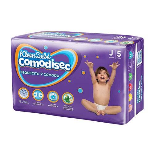 KleenBebé · Comodisec pañales, Jumbo (30 un)