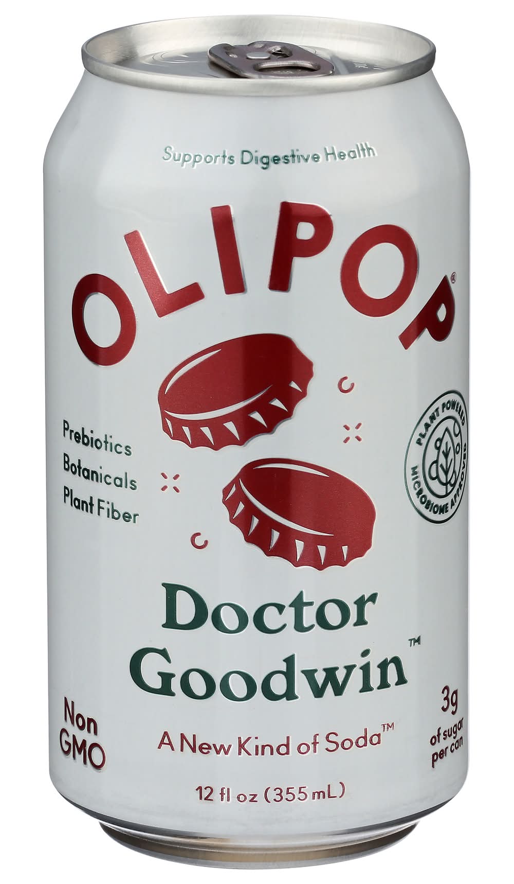 Olipop Prebiotic Soda Drink, Doctor Goodwin (12 fl oz)