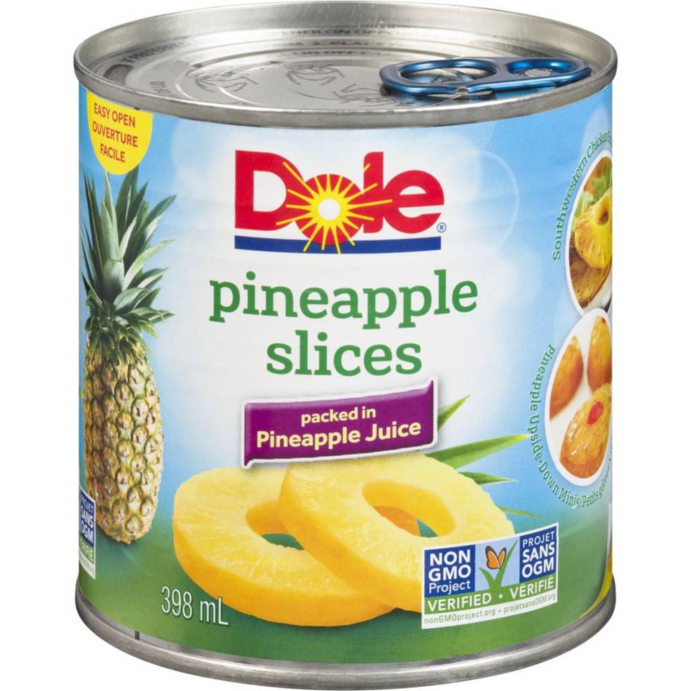 Dole Pineapple Slices Packed in Pineapple Juice (398 ml)