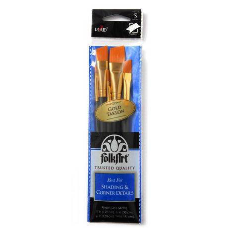 Folkart Angle Paint Brush Set