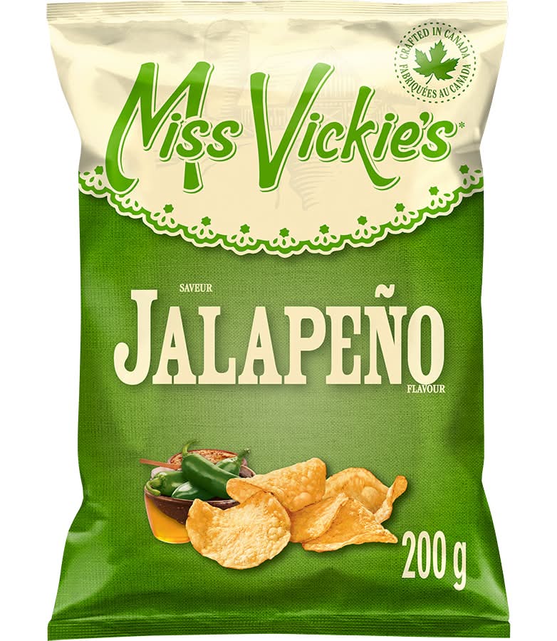 Miss Vickie's Kettle Cooked Potato Chips, Jalapeño (200 g)
