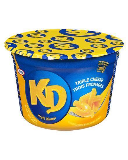 Kraft Dinner sur le pouce au 3 fromages