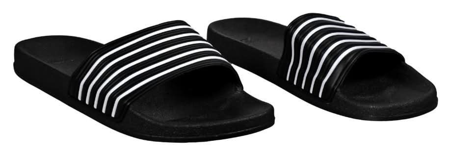 Pro Player Flip Flops Slide, Men, Xl, Black-White (2 ct)