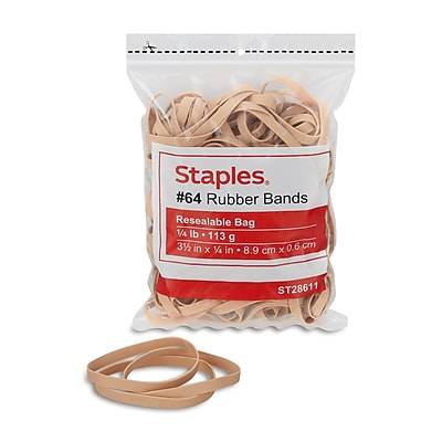 Staples Economy Rubber Bands (3 1/2 in * 1/4 in)