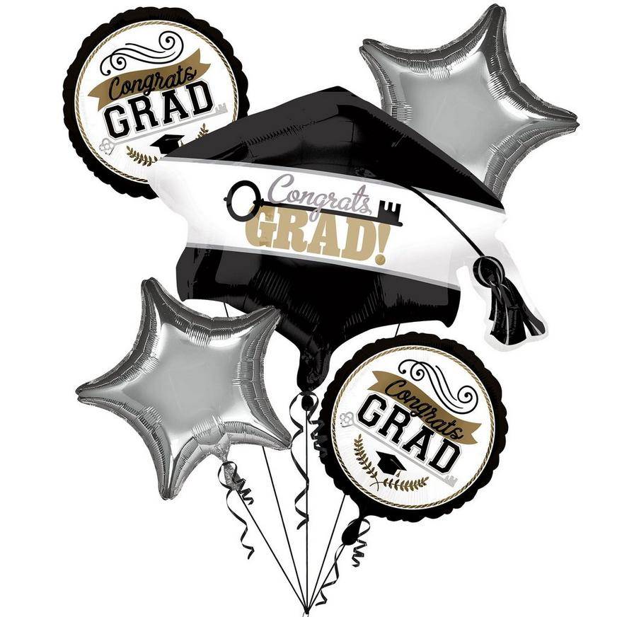 Party City Uninflated Achievement Is Key Graduation Balloon Bouquet (assorted)