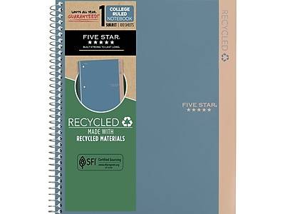 Five Star 1-Subject Notebooks College Ruled 100 Sheets Each, 8.5 x 11