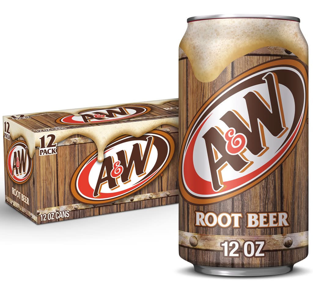 A&W No Caffeine Root Beer Soda (12 x 12 fl oz)