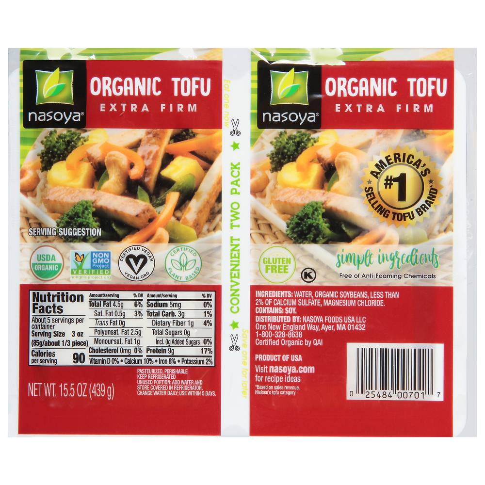 Nasoya Organic Extra Firm Tofu (15.5 oz)