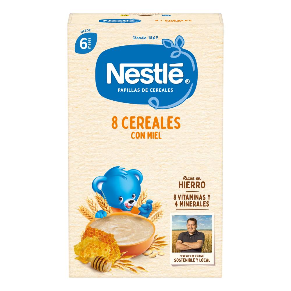 Papilla Nestle 8 Cereales Con Miel 600Gr