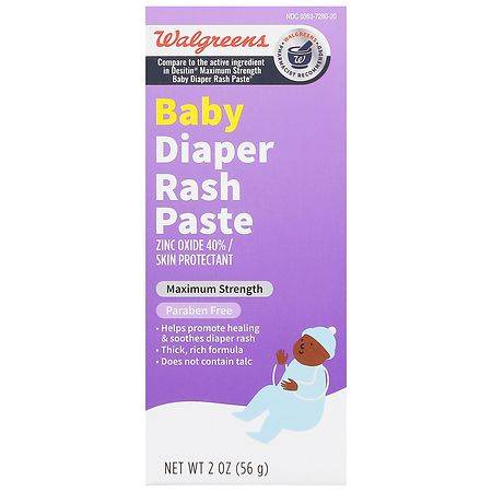 Walgreens Maximum Strength Baby Diaper Rash Paste (2 oz)