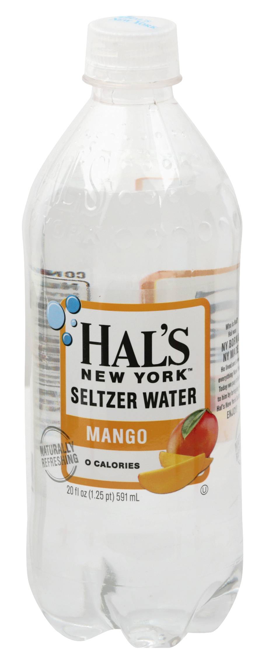 Hal's New York Mango Seltzer Water (20 fl oz)