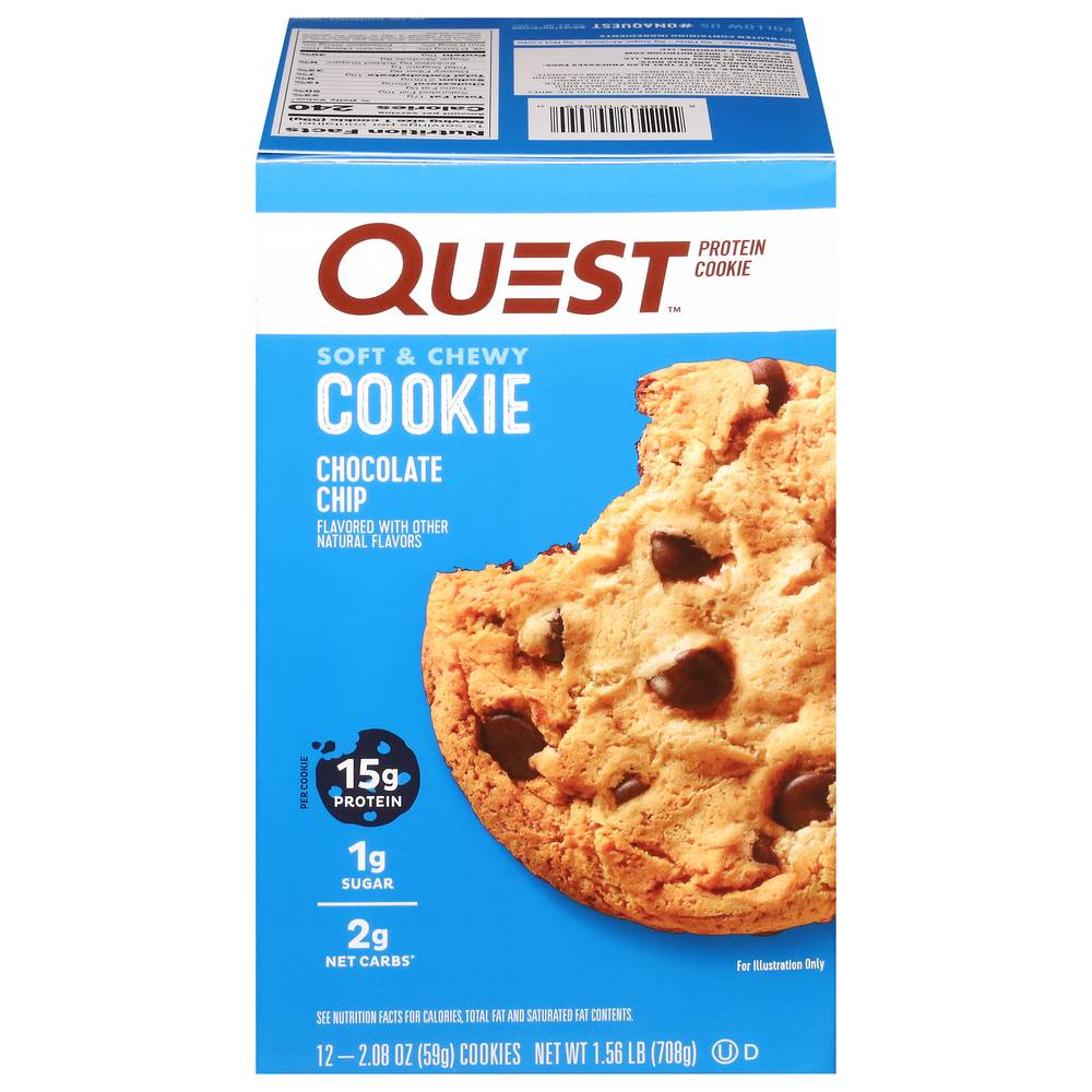 Quest Chocolate Chip Quest Protein Cookie (12 ct, 2.08 oz)