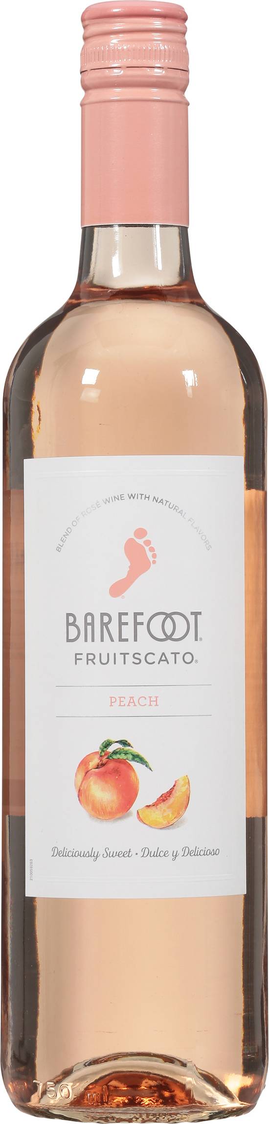 Barefoot Fruitscato Peach Rose Wine 2020 (750 ml)