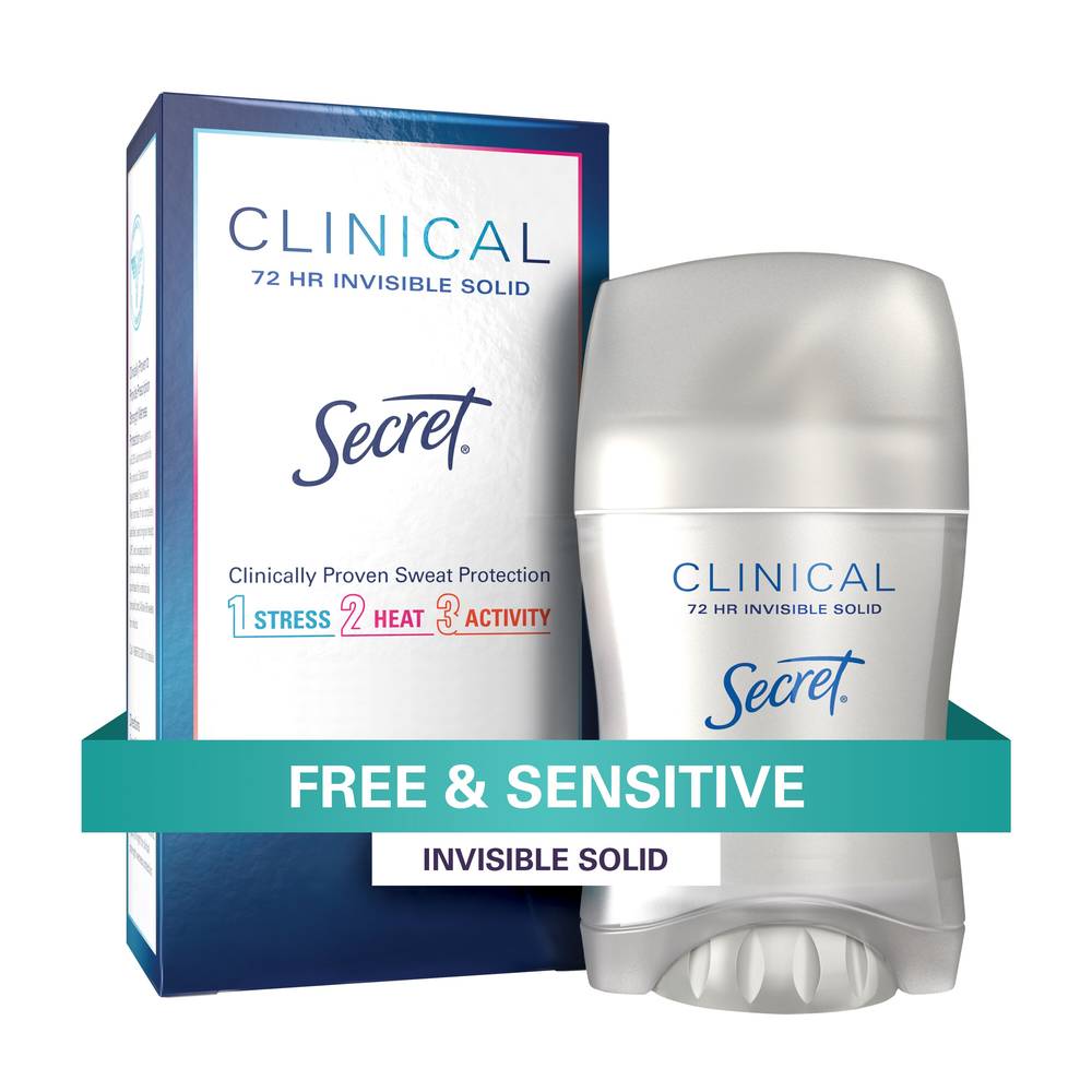 Secret Clinical Strength Invisible Solid Free & Sensitive Antiperspirant