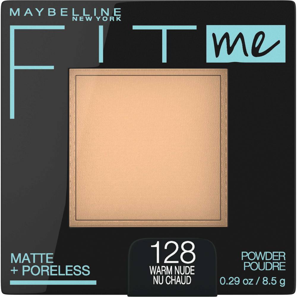 Maybelline Fit Me Matte Poreless Pressed Face Powder (128 warm nude nu chaud)