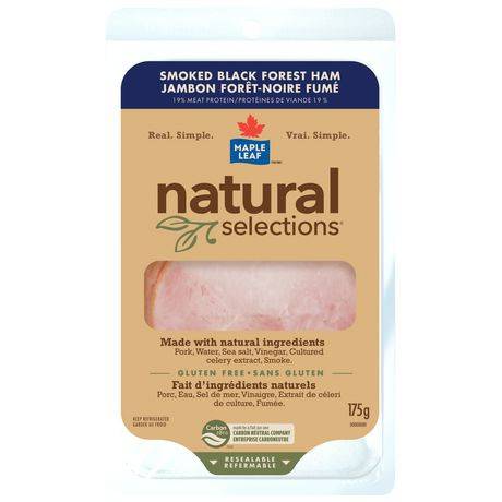 Maple Leaf Natural Selections Smoked Black Forest Ham (175 g)