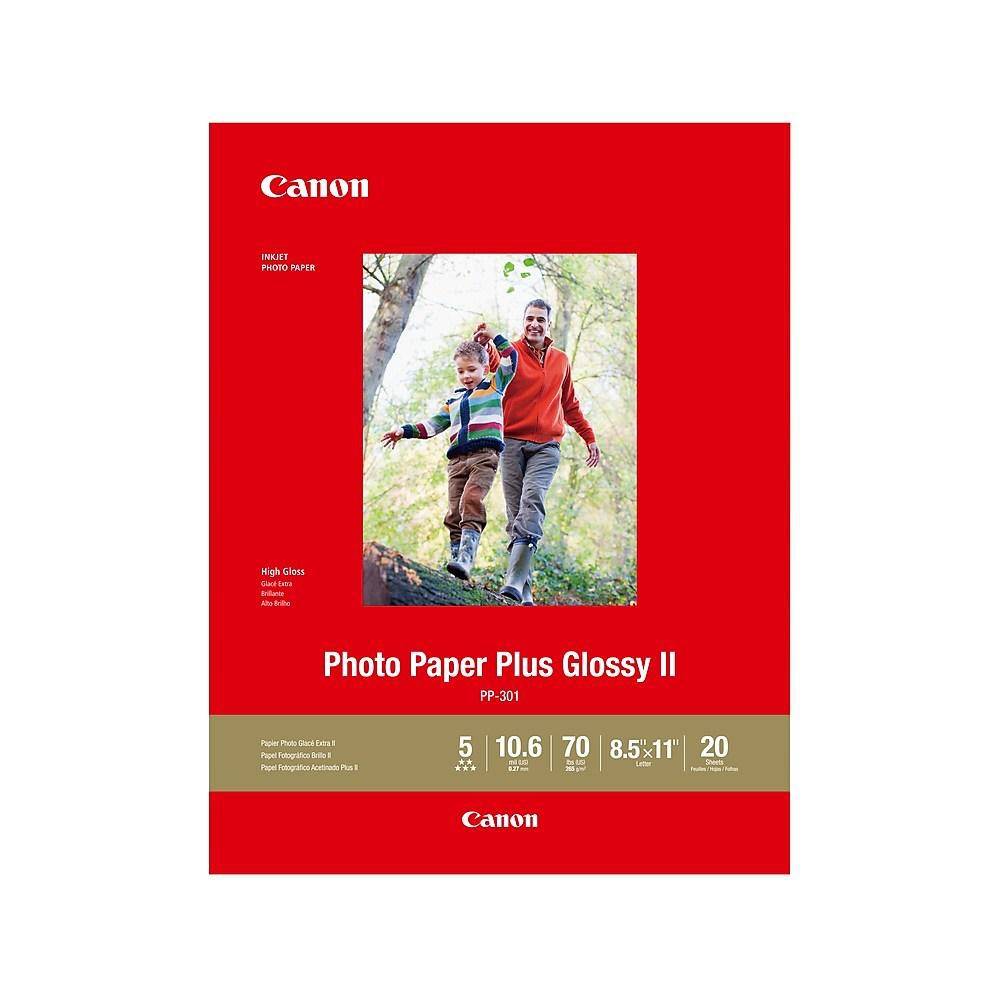 Canon Pp-301 Photo Paper Plus Glossy Ii, 8.5" X 11" (1432c003) (20 sheets/pack)