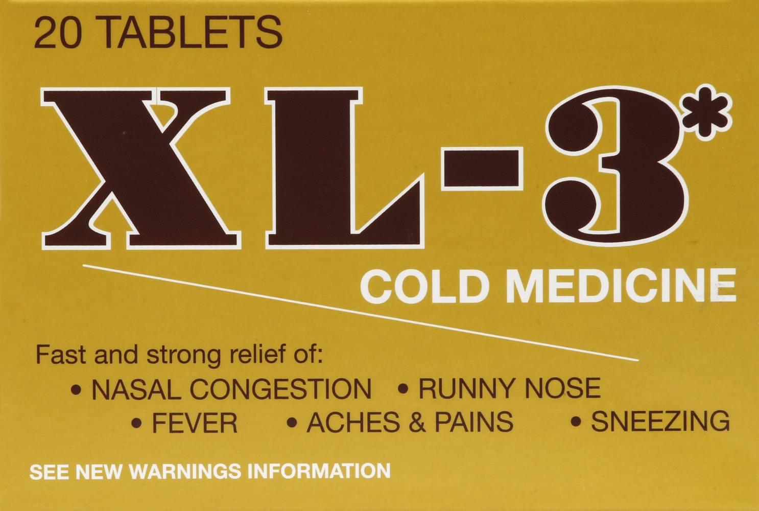 XL-3 Cold Medicine (0.6 oz)