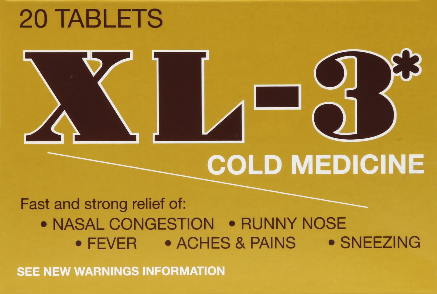 XL-3 Cold Medicine (0.6 oz)