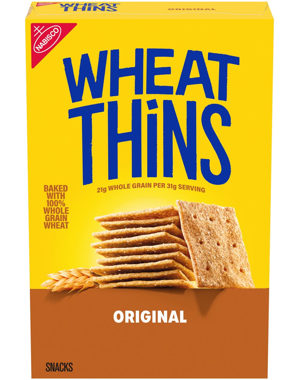 Wheat Thins 100% Whole Grain Crackers, Original (8.5 oz)