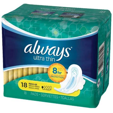 Always Ultra Thin Maxi Wings 18 Count