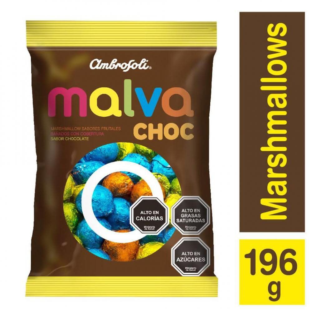 Ambrosoli · Malva choc marshmallows bañados con cobertura - Chocolate (196 g)