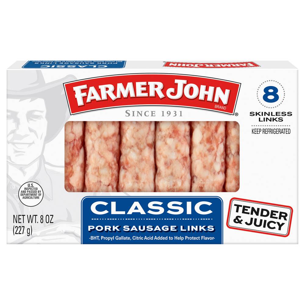 Farmer John Classic Pork Sausage Links (8 oz)