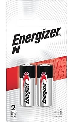 Energizer N Alkaline Battery, 2/Pack (EVEE90BP2)