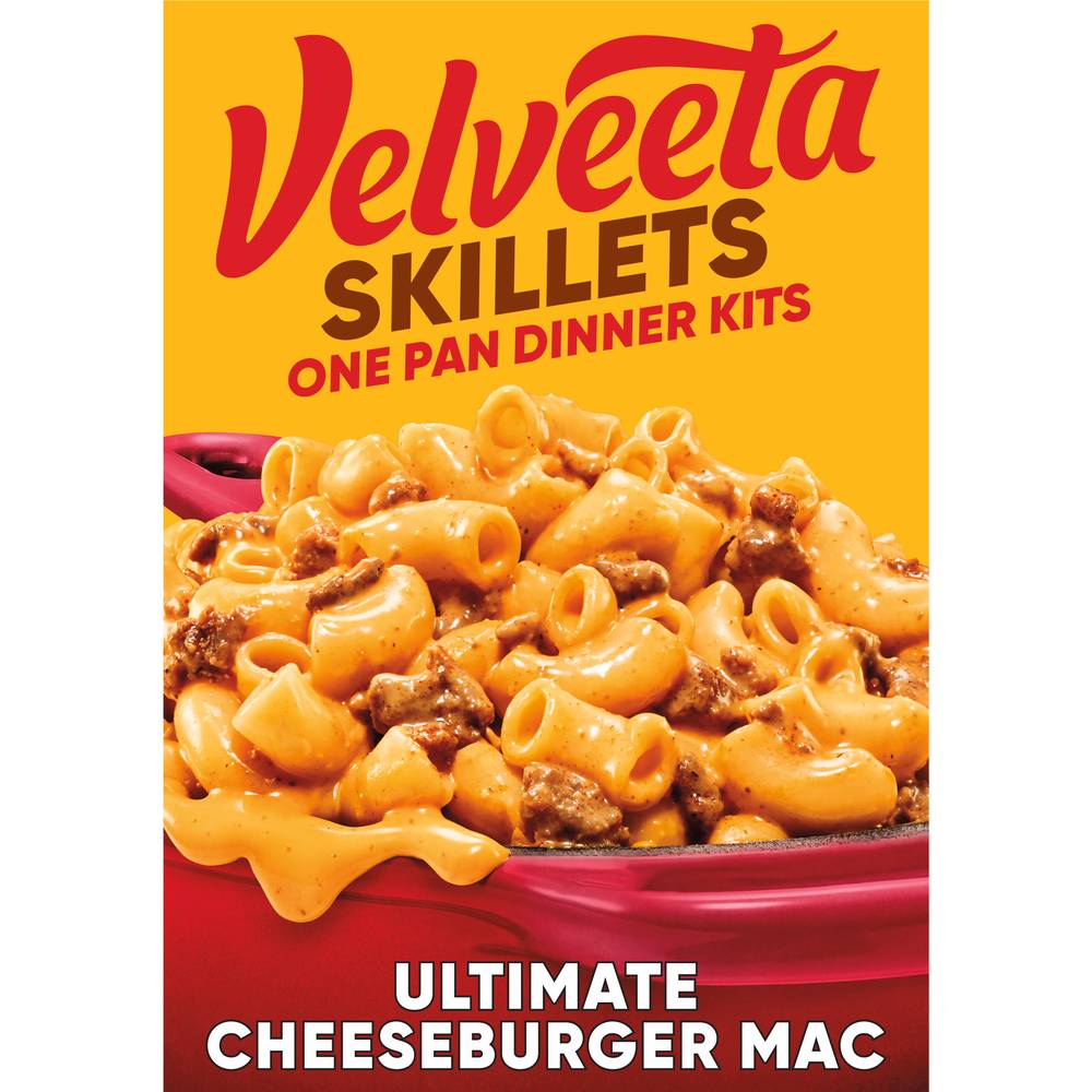 Velveeta Skillets Creamy Cheese Sauce With Pasta & Seasonings (cheeseburger mac)