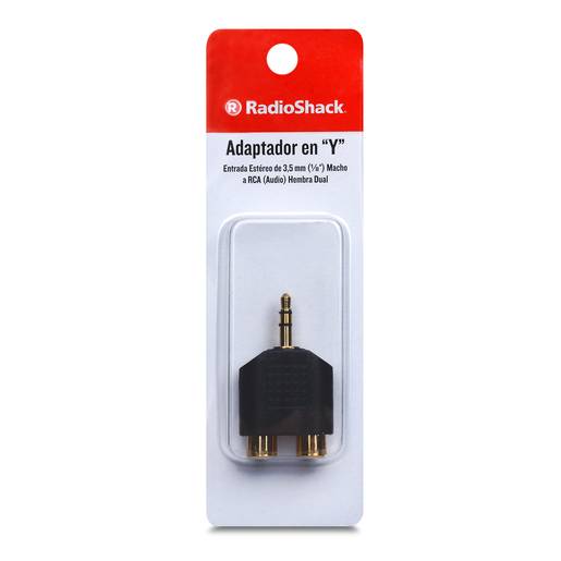 Radioshack adaptador de audio 3.5 mm a rca stereo (1 pieza)