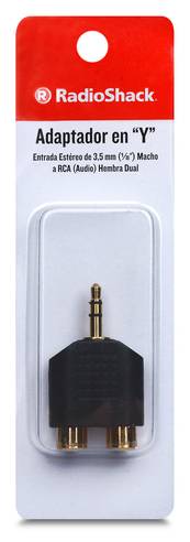RadioShack · Adaptador de audio 3.5 mm a rca stereo