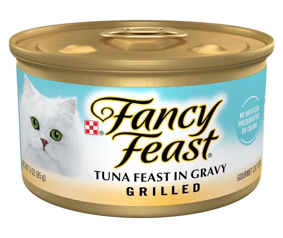 Fancy Feast® All Life Stages Cat Wet Food - Grilled, 3 OZ (Flavor: Tuna, Color: Assorted, Size: 3 Oz)