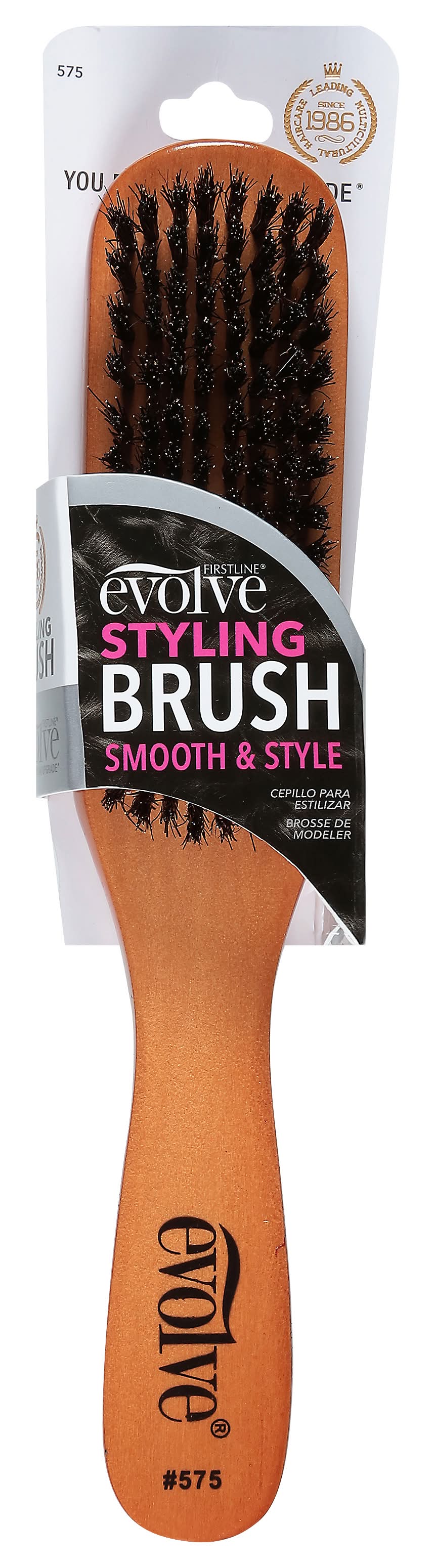 Evolve Natural Boar Styling Brush (1.1 oz)