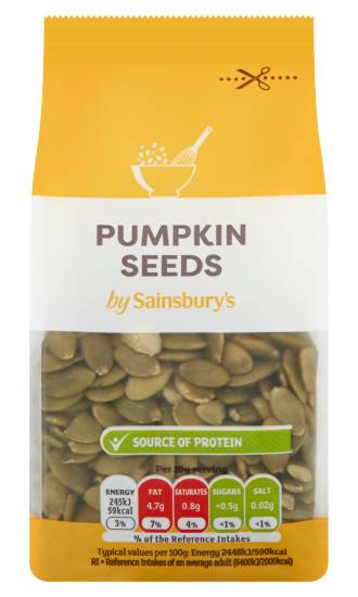 Sainsbury's Pumpkin Seeds (100g)