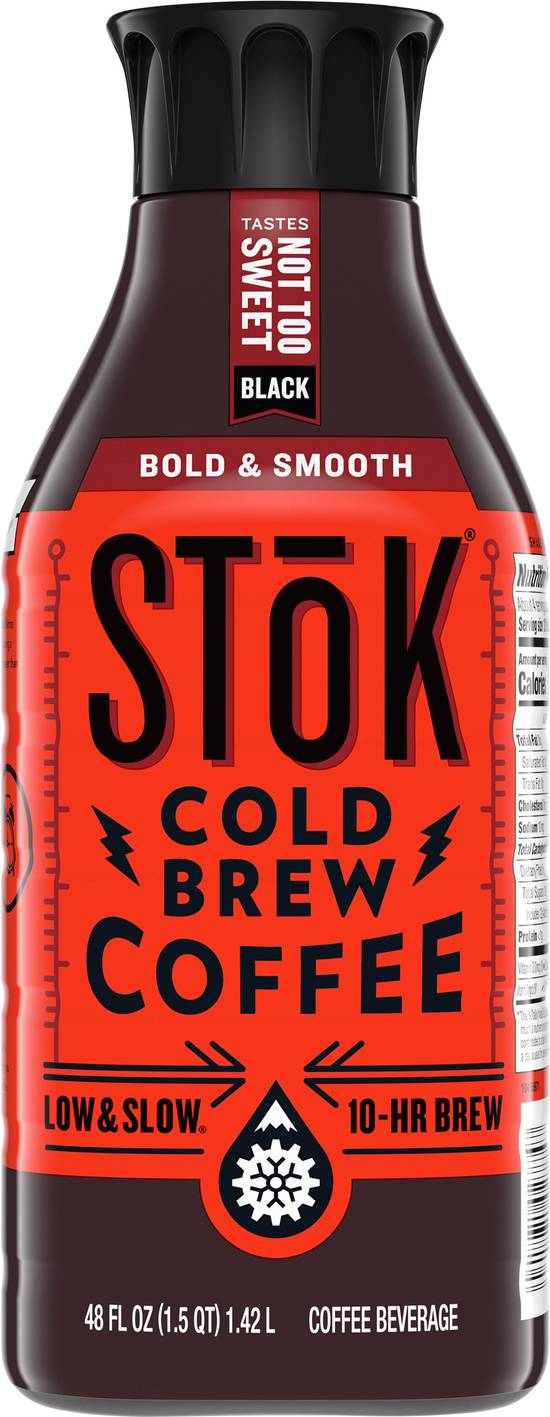 Stōk Cold Brew Bold & Smooth Black Not Too Sweet Coffee ( 48 fl oz)
