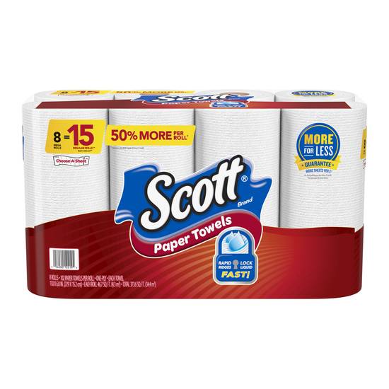 Scott On-Ply Paper Towels Choose A Size Mega Roll (8 ct)