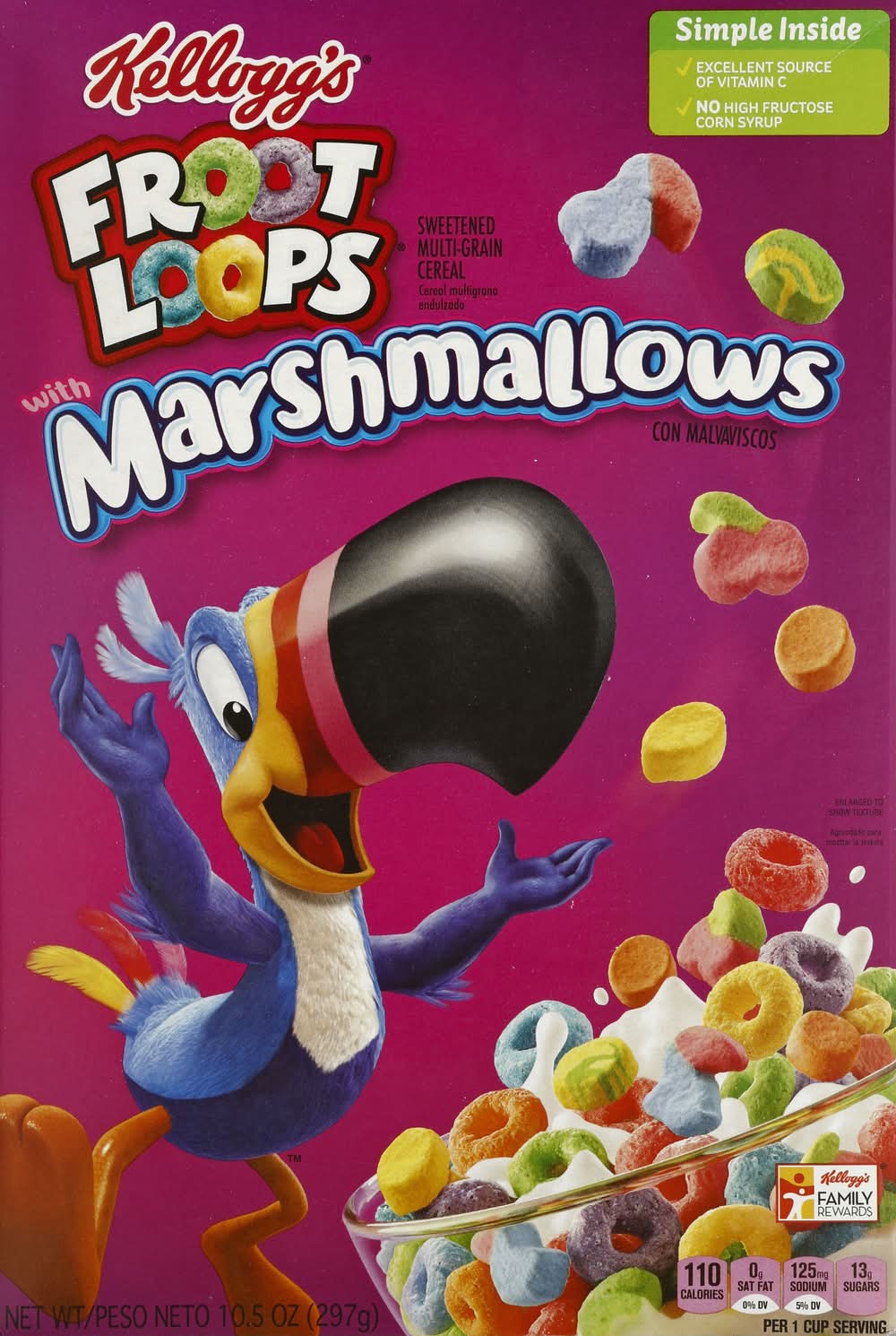 Froot Loops Sweetened Multi Grain Cereal, Marshmallows (10.5 oz)