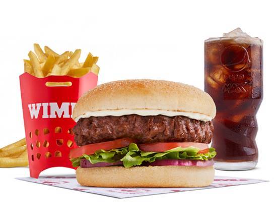 Beyond Meat® Vegan Burger, Chips & Sparkling Drink