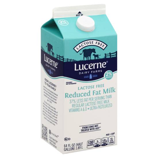 Lucerne Lactose Free Reduced Fat Milk (64 fl oz)