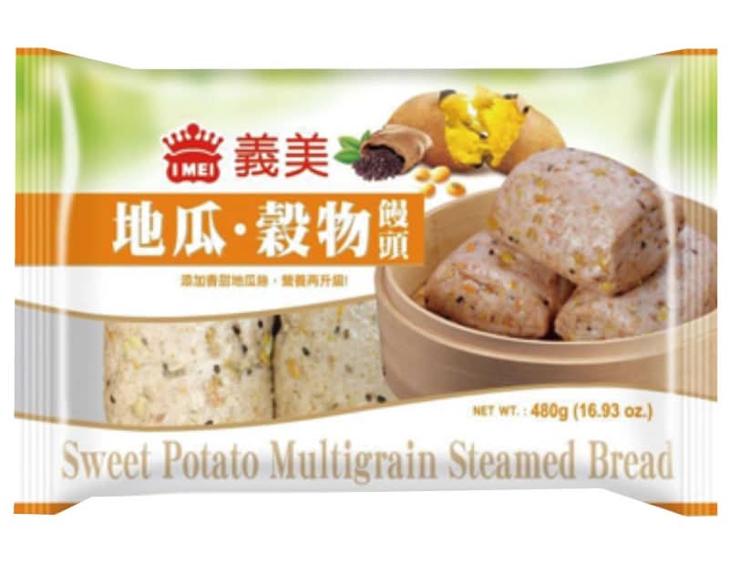 義美地瓜榖物饅頭(奶素) <80g克 x 6 x 1Pack包>