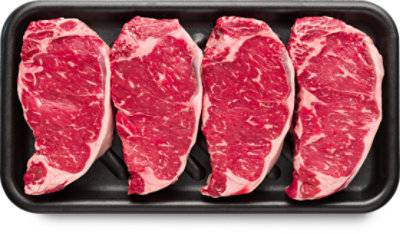 Boneless Beef Top Loin Ny Steak Usda Choice Value Pack - 3.5 Lb